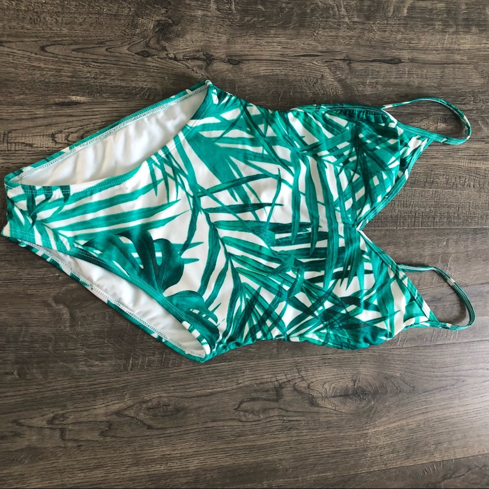 1 piece bathing suit, open back